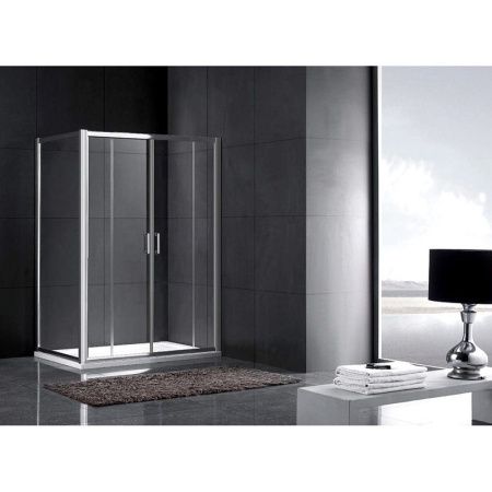 Душевой уголок Gemy Victoria 170x85 две дверцы профиль Хром стекло прозрачное