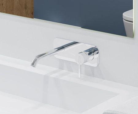 AQG Urban One, встраиваемый в стену однорычажный смеситель для раковины, цвет хром