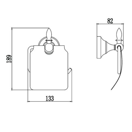 Держатель для туалетной бумаги Savol S-06851A, хром, артикул S-06851A