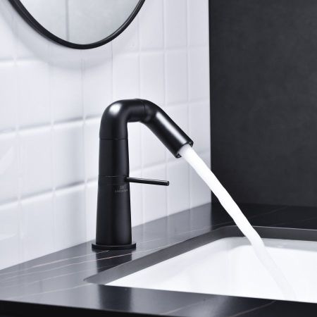 Смеситель для раковины Haiba HB10813-7, черный