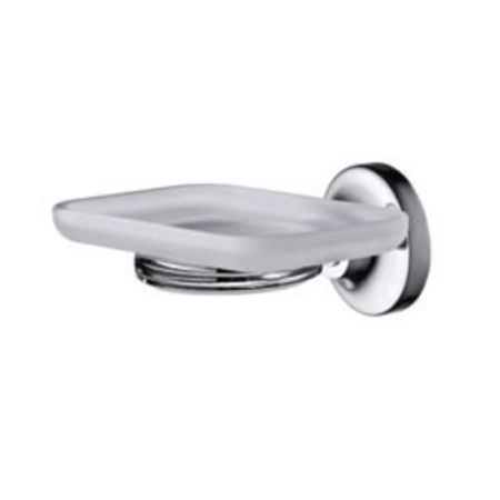 ALL.PE Hotel Мыльница стеклянная, держатель хром, артикул HO006cr