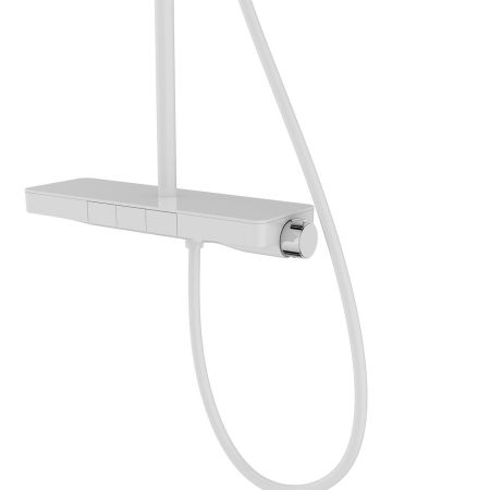 душевые стойки Vincea Душевая стойка Inspire VSFS-3I12TW термостатическая с изливом, 30см верх.душ, белый,, артикул VSFS-3I12TW