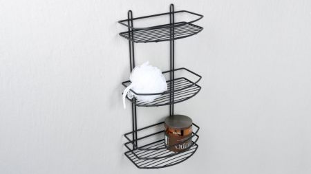 Полка Fixsen овальная трехэтажная черная (FX-720B-3), артикул FX-720B-3