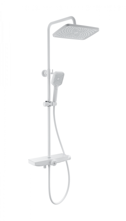 Душевая система с термостатом WONZON & WOGHAND ThermoKlick, Белый матовый (WW-B3098-A-MW), артикул WW-B3098-A-MW