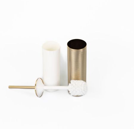 Stil Haus Hashi, напольный металлический ёрш, цвет золото сатин, артикул 010(15)