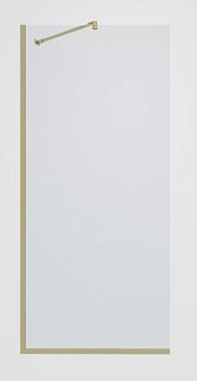 Душевая перегородка TP-890/17C-8 в узком  профиле 1950*890, стекло прозрачное 8 мм  (T13)