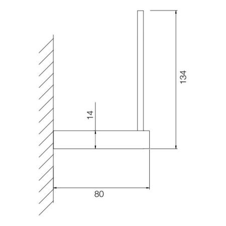 Fima Carlo Frattini Accessori Держатель для т/б., подвесной, цвет: золото, артикул F6025/1OR