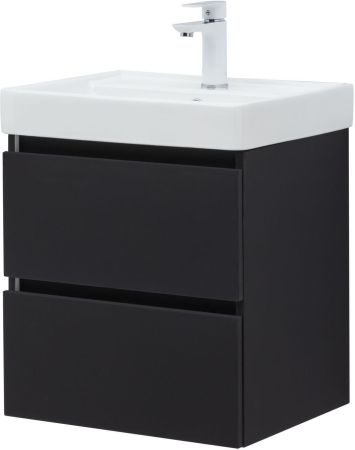 Тумба под раковину Aquanet Вега 2.0 50 черный, артикул 00337952