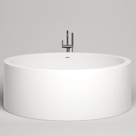 Salini Isola Ванна отдельностоящая 2000x2000x710 мм со встроенным сливом-переливом, каркасом: Белый глянцевый, артикул 101111G
