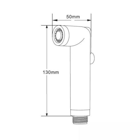 Лейка для гигиенического душа Splenka S460.02, хром