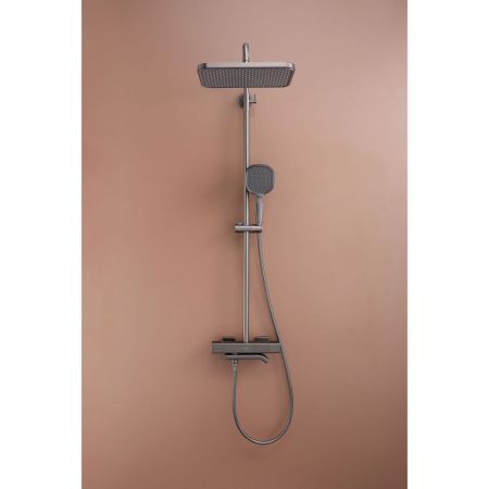Душевая система с термостатом Raglo R22.26.09, графит, артикул R22.26.09