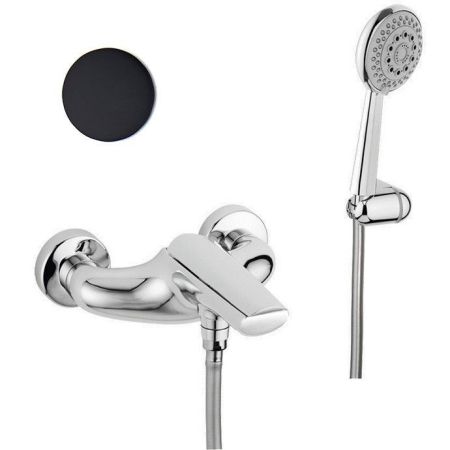 Смеситель для ванны Webert Aria AI850101560, черный, артикул AI850101560