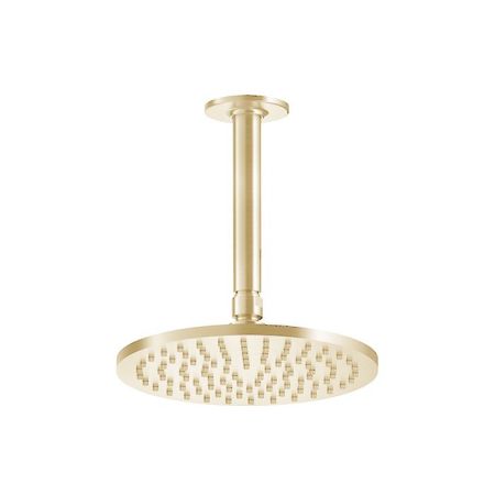 GESSI INCISO Потолочная душевая головка шарнирная на 1/2", Ø200мм, длина изготавливается под заказ, цвет: золото