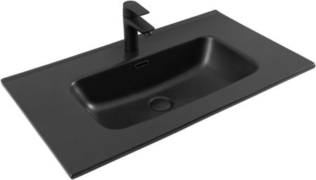Раковина Aquanet Flat 80 черная матовая, артикул 00329255