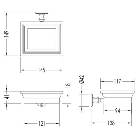 Devon First Class Мыльница подвесная, цвет золото светлое, артикул DD33010OT