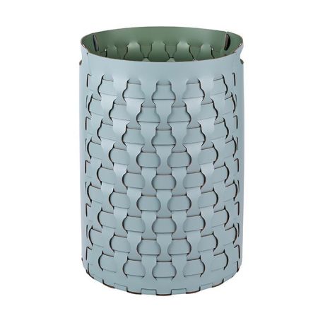 ADJ Круглая корзина для белья Dubai, D40xH57 см., цвет: небесный/эвкалипт, артикул 2057.50/60