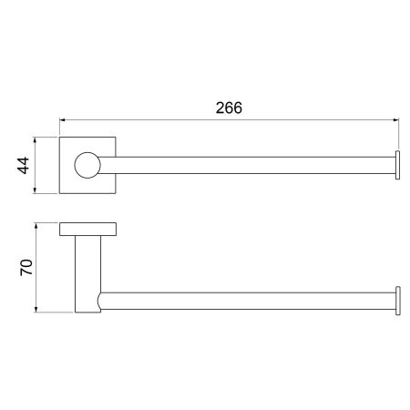 Полотенцедержатель Timo Selene 12054/03 черный, артикул 12054/03