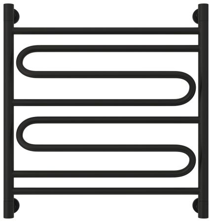 Полотенцесушитель водяной "ЭЛЕГИЯ+" 600х600 (Матовый черный), артикул 31-0205-6060