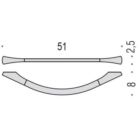 Colombo Land Полотенцедержатель 51, цвет: хром, артикул B2810.CR