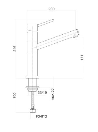 Смеситель для кухни Fiore XENON 44CR5441, хром, артикул 44CR5441