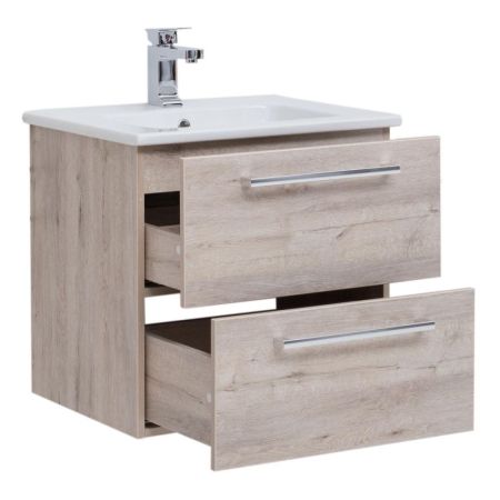 Тумба с раковиной подвесная Dreja Gio 60 см, дуб кантри, артикул 77-0102D-com