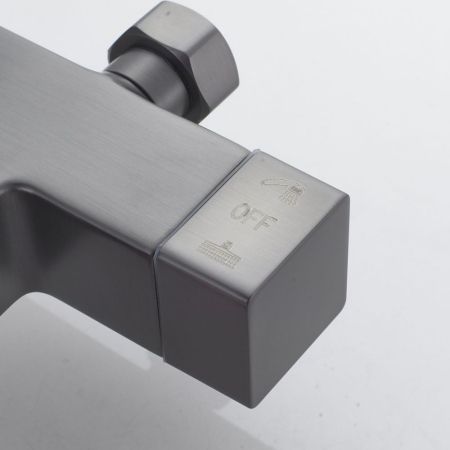 Душевая система Shevanik S4636T, оружейная сталь, артикул S4636T