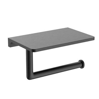 Держатель для туалетной бумаги с полочкой Raglo R320.03.09, графит