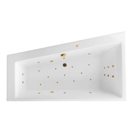 Ванна EXCELLENT Sfera Slim 170x100 (левая) "ULTRA" (золото), артикул WAEX.SFL17S.ULTRA.GL