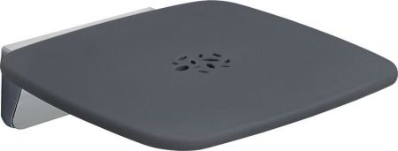 Gedy, откидное сиденье, цвет хром - пластик антрацит, артикул 6083(43)