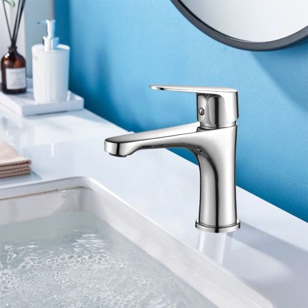 Смеситель для раковины WesnaArt NOVA NOV03-210, хром, артикул NOV03-210