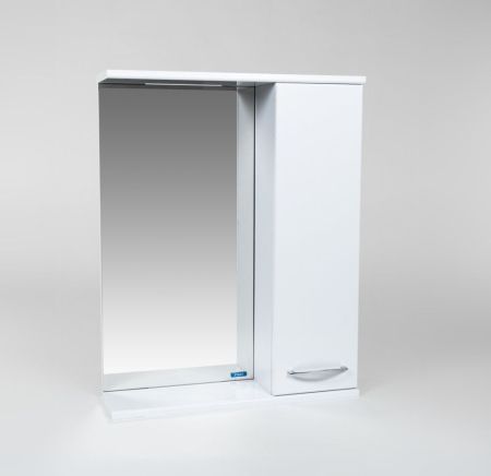 Зеркальный Шкаф VIANT  "Прага" 55 правый без света 160х550х700 (VPRA55-ZSHR), артикул VPRA55-ZSHR