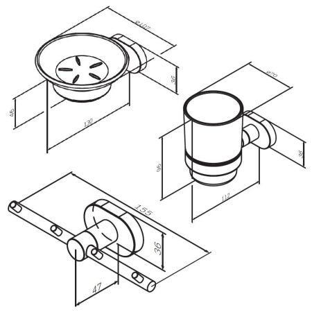 AK74B0403W Sense L набор аксессуаров для зоны красоты