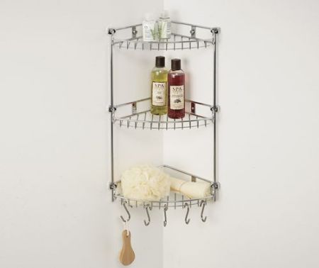 Полка корзина WasserKRAFT K-1233 угловая Хром, артикул K-1233