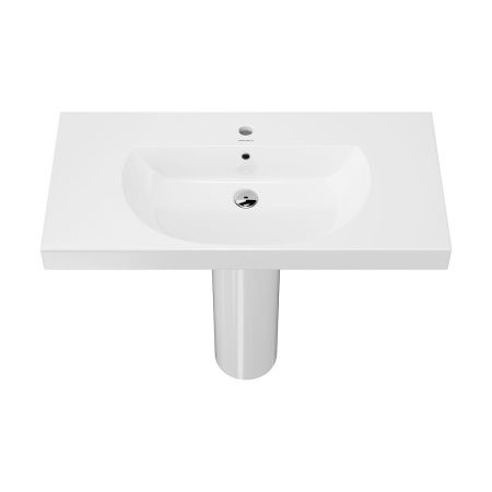 Раковина BUONGIORNO подвесная\мебельная 100, белая глянцевая, артикул BG.wb.100