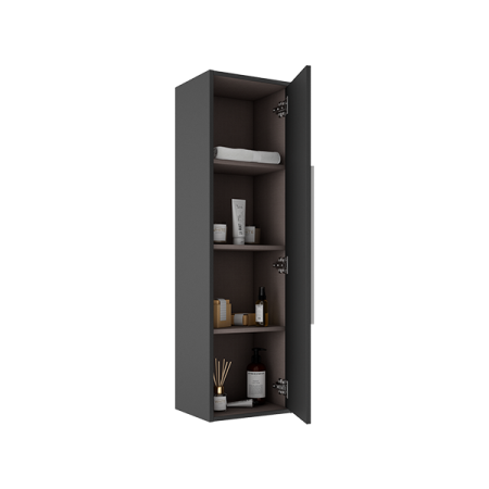 Visobath Aqua, пенал 34.5 см, 1 распашная дверь, цвет пепельный матовый лак (Ceniza), артикул 73497/Ceniza