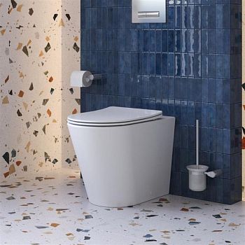 FLAY-TOR Унитаз приставной безободковый с сиденьем дюропласт soft close, BB1003CB-TOR/SC