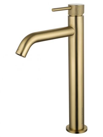 Смеситель для раковины высокий WONZON & WOGHAND, Брашированное золото (WW-H1062-BG), артикул WW-H1062-BG
