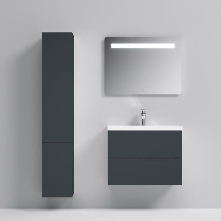 M90CHR0306GM GEM, шкаф-колонна, подвесной, правый, 30 см, двери, push-to-open, графит матовый, артикул M90CHR0306GM