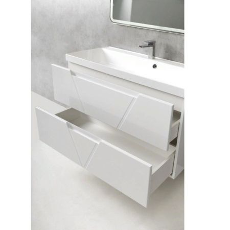 Тумба под раковину BelBagno Vittoria 100 Белая/Bianco Lucido, артикул VITTORIA-1000-2C-SO-BL