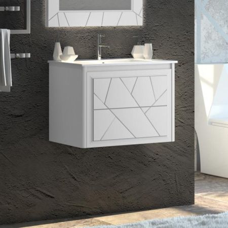 Тумба с раковиной Луиджи 70 белый матовый Opadiris Белый матовый, артикул 