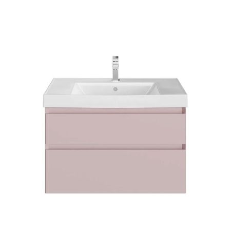 Тумба CUBO подвесная с ящиками 80, мальва матовая