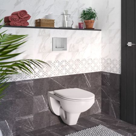 Комплект BERGES для монтажа подвесного унитаза GAMMA: инсталляция NOVUM525, кнопка S3, унитаз  с сиденьем  микролифт, быстросъем, артикул 042427