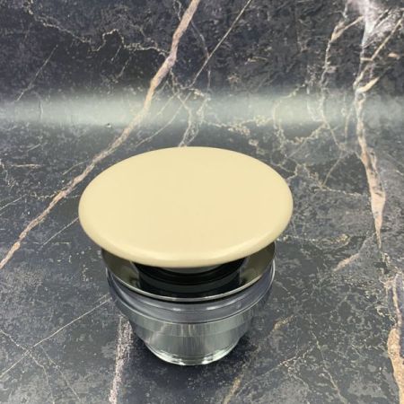 White Ceramic, донный клапан CLICK CLACK с керамической накладкой, цвет фанго матовый, артикул MEW0609FG