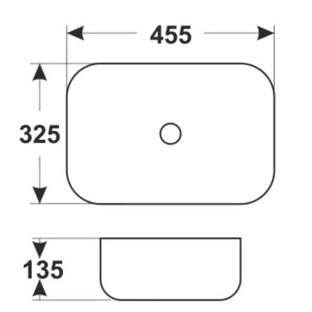 Раковина чаша Velvex 78105, белый, артикул 78105