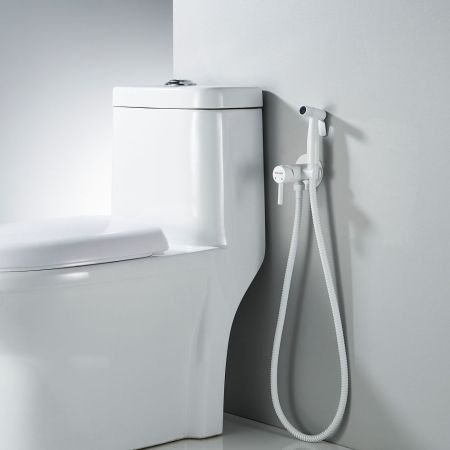 Гигиенический душ со смесителем Shevanik S147C, белый