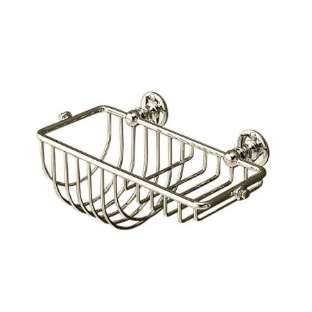 Devon First Class Полочка для губки решетчатая, настенная, цвет: никель блестящий, артикул DD33075NKS