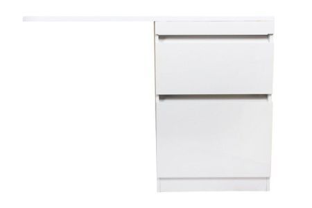 Тумба напольная "Даллас 120", Люкс белая, PLUS, ЭМАЛЬ, артикул СС-00002338