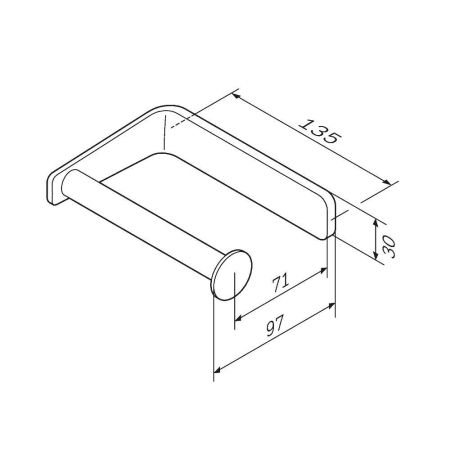A50A34122 Inspire V2.0, Держатель для туалетной бумаги, черный, шт, артикул A50A34122