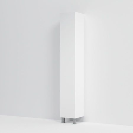M90CSL0306WG GEM, шкаф-колонна, напольный, левый, 30 см, двери, push-to-open, цвет: белый, глянец, артикул M90CSL0306WG