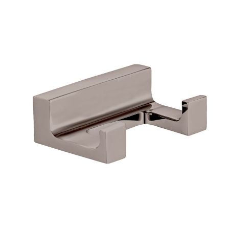 Крючок для ванной комнаты двойной Rav Slezak NIL NLA0102MGL, серый металлик глянцевый, артикул NLA0102MGL